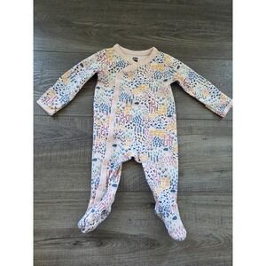 Tea collection baby girl sleeper 0-3 mos